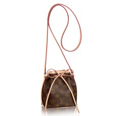Чанта през рамо Louis Vuitton Nano Noe M41346 от монограмно платно