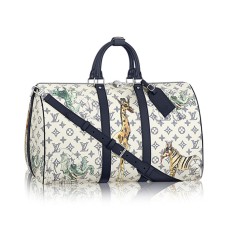 Чанта Louis Vuitton Keepall 45 Bandouliere Duffel M41449 от монограмно покритие от плат