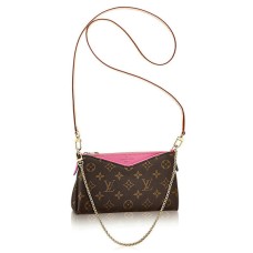 Чанта Louis Vuitton Pallas Clutch M41483 с монограмно платно