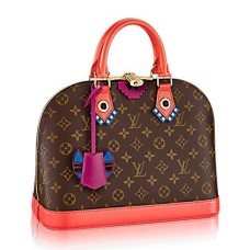 Чанта Louis Vuitton M41661 Alma PM Totem Tote от монограмно платно