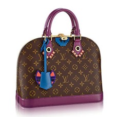 Чанта Louis Vuitton M41662 Alma PM Totem Tote от монограмно платно