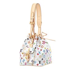 Чанта през рамо Louis Vuitton M42229 Petit Noe, монограм, многоцветен плат