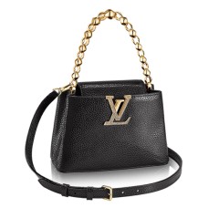 Чанта Louis Vuitton M42935 Capucines Mini Chain Taurillon от кожа