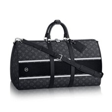 Чанта Louis Vuitton Keepall 45 Bandouliere Duffel M43413, монограм, Eclipse Canvas