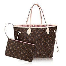 Чанта през рамо Louis Vuitton M50366 Neverfull MM от монограмно платно