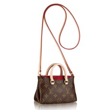 Чанта Louis Vuitton Nano Pallas Crossbody M61254 от монограмно платно