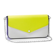 Louis Vuitton M61753 Pochette Felicie верижен портфейл Epi кожа