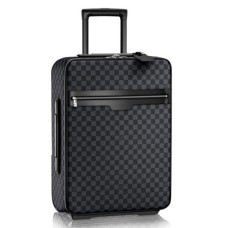 Чанта Louis Vuitton Pegase 55 с подвижен механизъм, Damier Graphite Canvas N23299