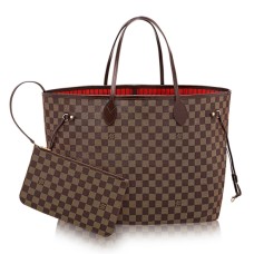 Louis Vuitton N41357 Neverfull GM чанта през рамо Damier Ebene Canvas