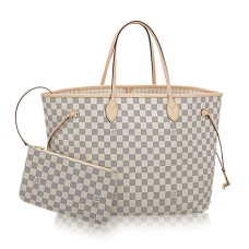 Чанта през рамо Louis Vuitton N41360 Neverfull GM Damier Azur Canvas