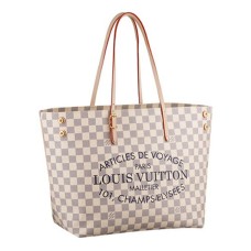 Louis Vuitton N41375 Cabas MM през рамо Damier Azur Canvas