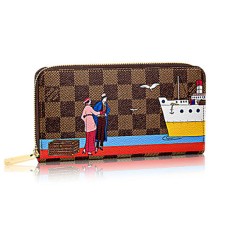 Louis Vuitton N41665 Портфейл Zippy Damier Ebene Canvas