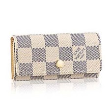Louis Vuitton N60020 4 Ключодържател Damier Azur Canvas