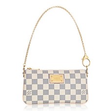 Платнена чанта Louis Vuitton N60027 Milla MM Damier Azur