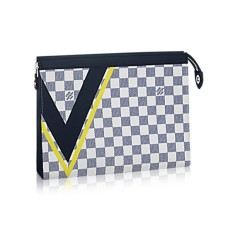 Чанта за пътуване Louis Vuitton N60049 Damier Azur Canvas MM