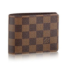 Louis Vuitton N60895 Множество портфейл Damier Ebene Canvas