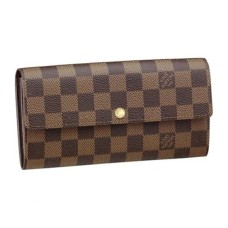 Louis Vuitton N61734 Сара Портфейл Damier Ebene Canvas