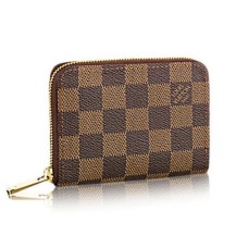 Louis Vuitton N63070 Портмоне за монети Zippy Damier Ebene Canvas