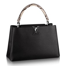 Чанта Louis Vuitton N91659 Capucines MM Tote Bag Taurillon Leather