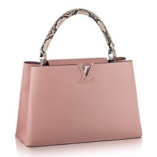 Чанта Louis Vuitton N91660 Capucines MM Tote Bag Taurillon Leather