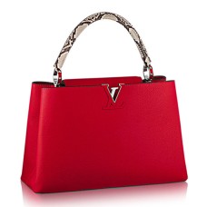 Чанта Louis Vuitton N91899 Capucines MM Tote Bag Taurillon Leather