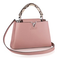 Чанта Louis Vuitton N92801 Capucines PM Tote Bag Taurillon Leather