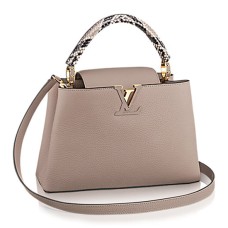 Чанта Louis Vuitton N92802 Capucines PM Tote Bag Taurillon Leather