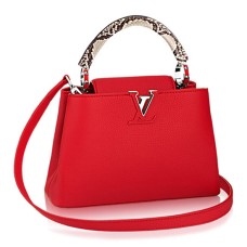 Чанта Louis Vuitton N92803 Capucines PM Tote Bag Taurillon Leather